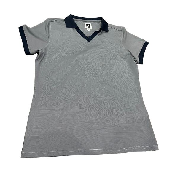Foot Joy FJ End On End Open Collar Women Navy Blue Medium M - Picture 1 of 4